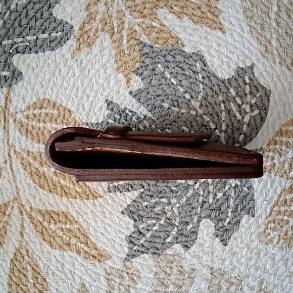 Hand made Veg Tan Leather Minimalist Wallet - Picture 7 of 7